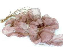 Antique Fabric Rose Necklace