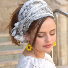 Circle Yellow Hanging earrings