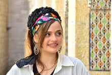 ADORA Black Floral Headband