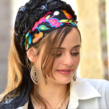 ADORA Black Floral Headband