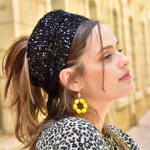 Circle Yellow Hanging earrings