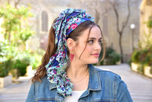 Blue Wild Headwrap