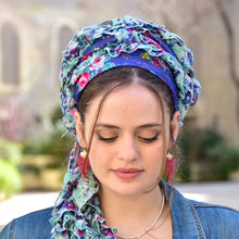 Blue Wild Headwrap