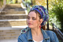 Blue Wild Headwrap