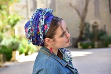 Blue Wild Headwrap