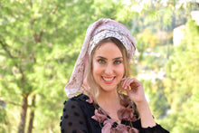 Antique Fabric Rose Necklace