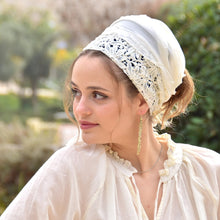 Shenhav White Ruffle Bandana