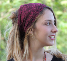 Bordeaux Lace Headband