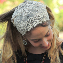 Cream Lace Headband