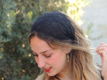 Black Stretchy Lace Headband