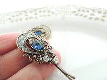 Blue Shiny Hair Pin