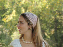 Pink Stretchy Lace Headband