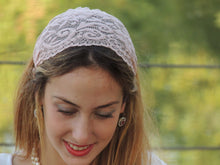 Pink Stretchy Lace Headband