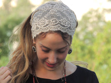 Cream Lace Headband