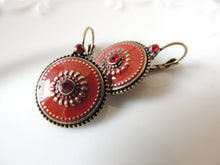 Antique Red Earrings