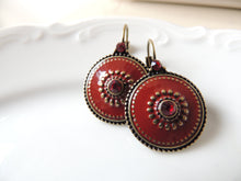 Antique Red Earrings
