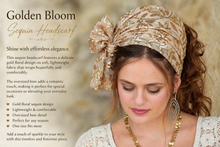 Golden Bloom Sequin Headband