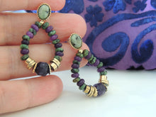 Old Purple and Green Vintage Stones