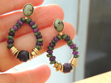 Old Purple and Green Vintage Stones