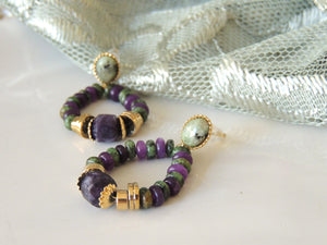 Old Purple and Green Vintage Stones