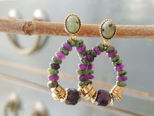 Old Purple and Green Vintage Stones