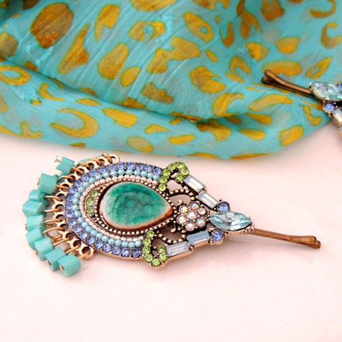 Wow Turquoise Vintage Hair Pin