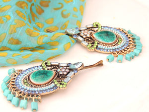 Wow Turquoise Vintage Hair Pin