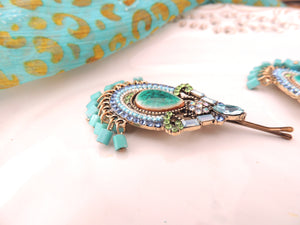 Wow Turquoise Vintage Hair Pin