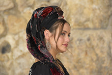 Velvet Flame Triangle Headscarf