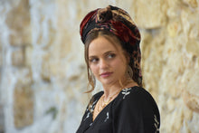 Velvet Flame Triangle Headscarf