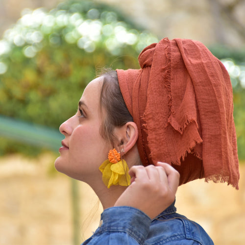 Terracotta Soft Headscarf