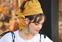 Polka Dot Mustard Headband