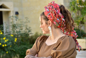 Coral Wild Headwrap