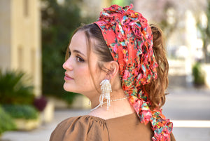 Coral Wild Headwrap