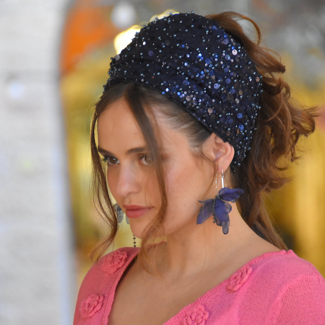 Navy Luxe Headband