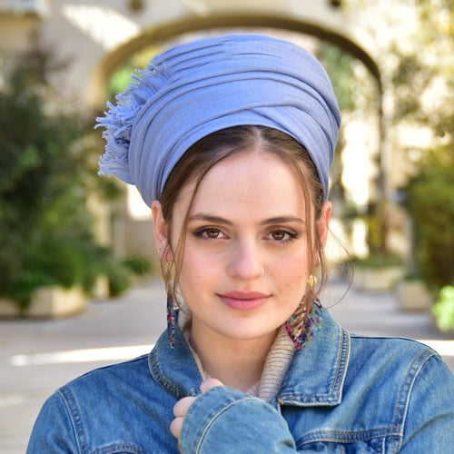 Beeri Soft Blue Headscarf