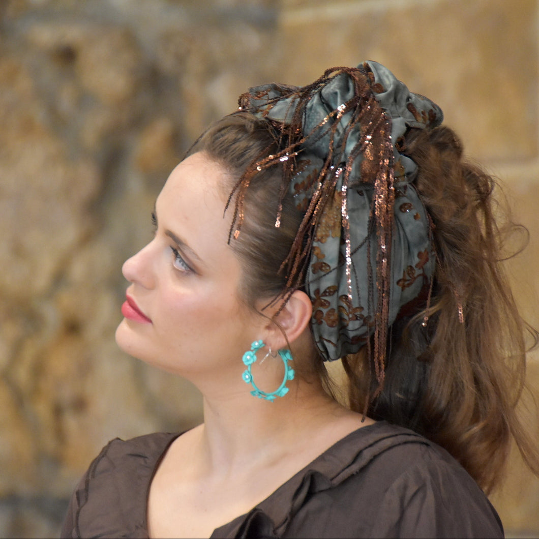 Antique Forest Charm Headscarf