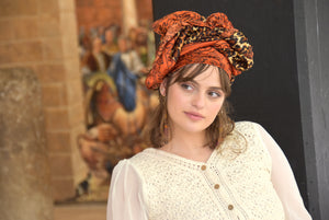 Marigold Satin Headscarf