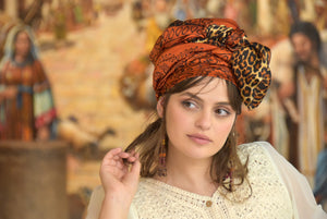 Marigold Satin Headscarf