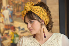 Polka Dot Mustard Headband