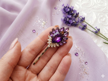 Royal Amethyst Crystal Hair Pin