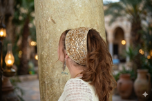 Golden Bloom Sequin Headband