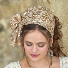Golden Bloom Sequin Headband