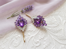 Royal Amethyst Crystal Hair Pin