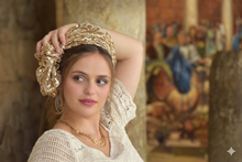 Golden Bloom Sequin Headband