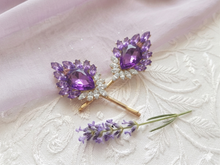 Royal Amethyst Crystal Hair Pin