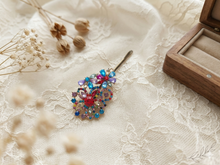 Rainbow Blossom Tichel Pin