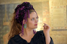 Black Purple Burnout Velvet