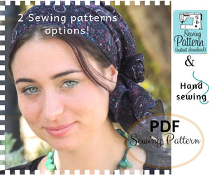 Two Sewing Patterns PocketScarf Tichel