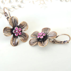 Antique Flower Earrings